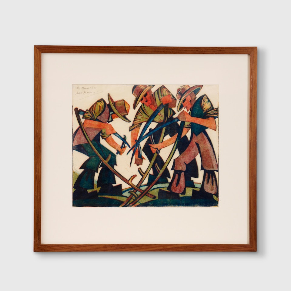 The Mowers by Sybil Andrews