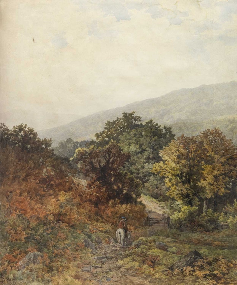 TRAVELLER IN THE FOREST by English School