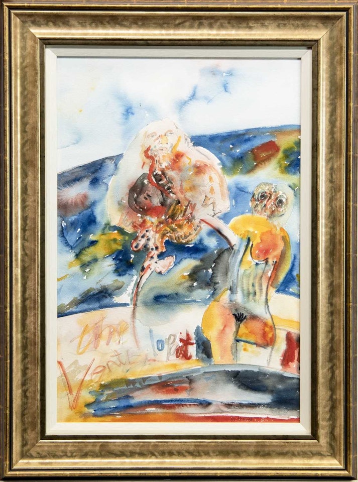 THE VENTRILOQUIST (SELF PORTRAIT) by John Bellany