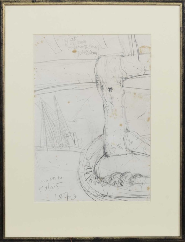 ON A BUS TO CALAIS by John Bellany