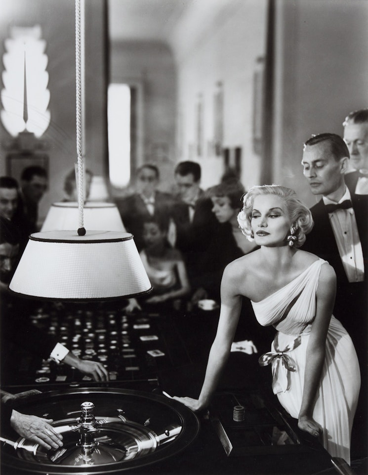 Sunny Harnett', Evening dress by Grès, Casino, Le Touquet by Richard Avedon