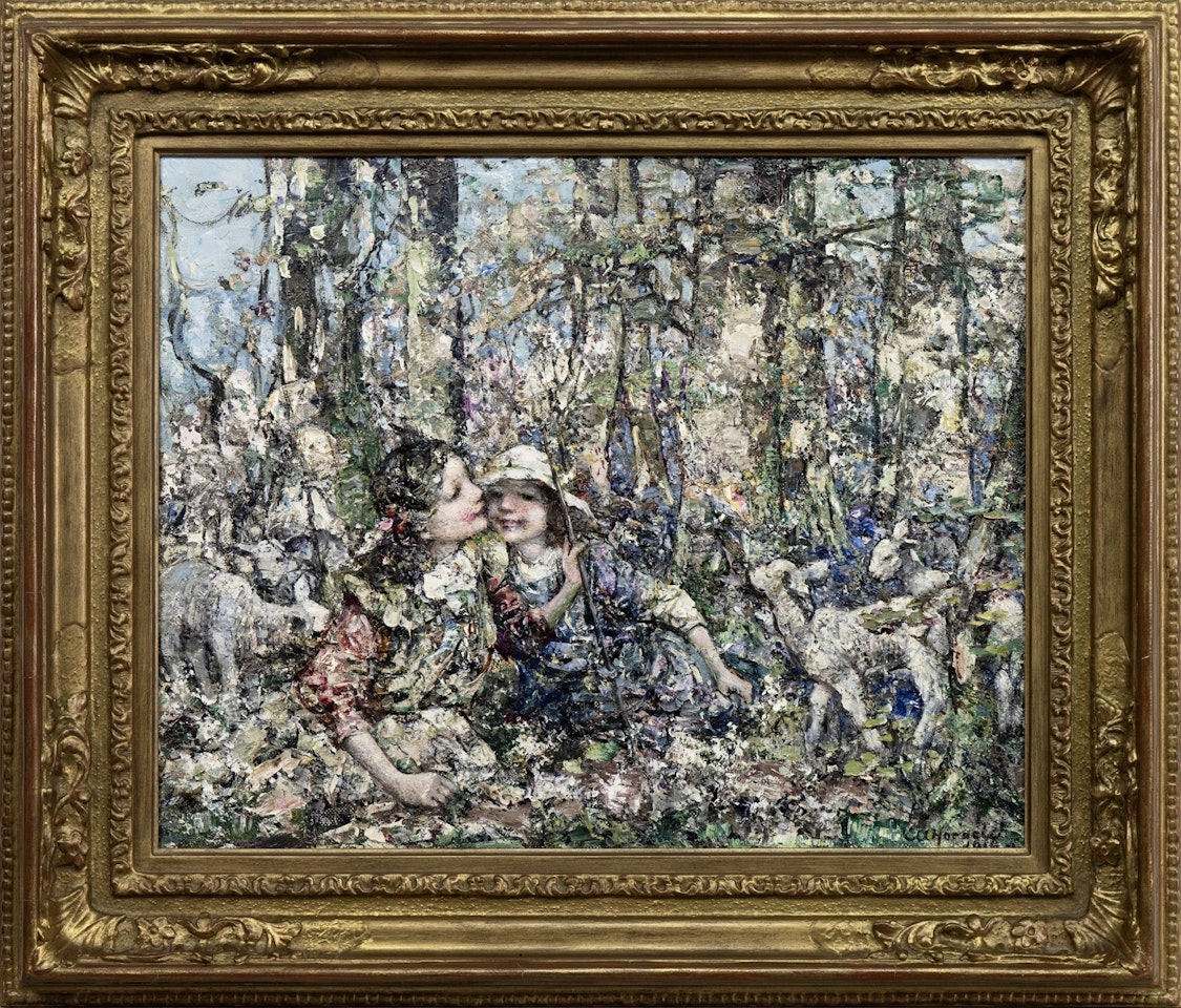 THE LITTLE SHEPHERDESS by Edward Atkinson Hornel