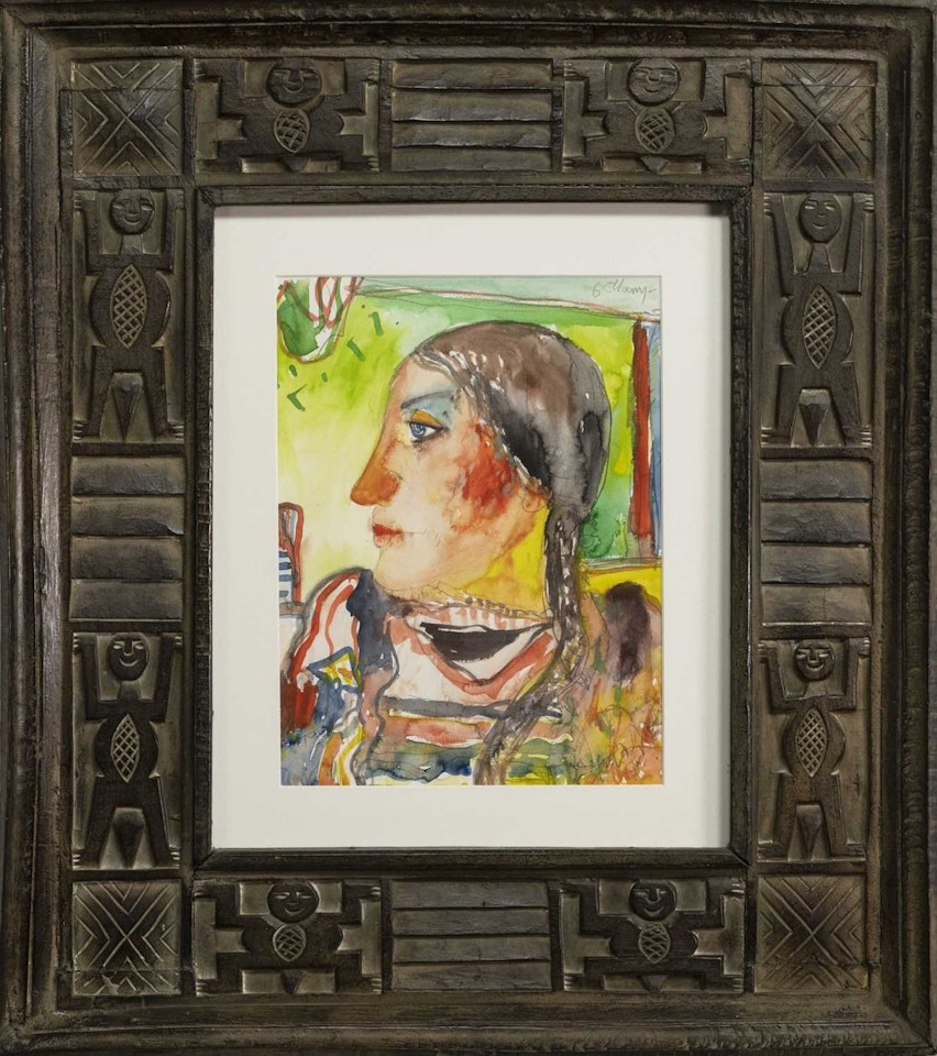 MAYAN GIRL by John Bellany