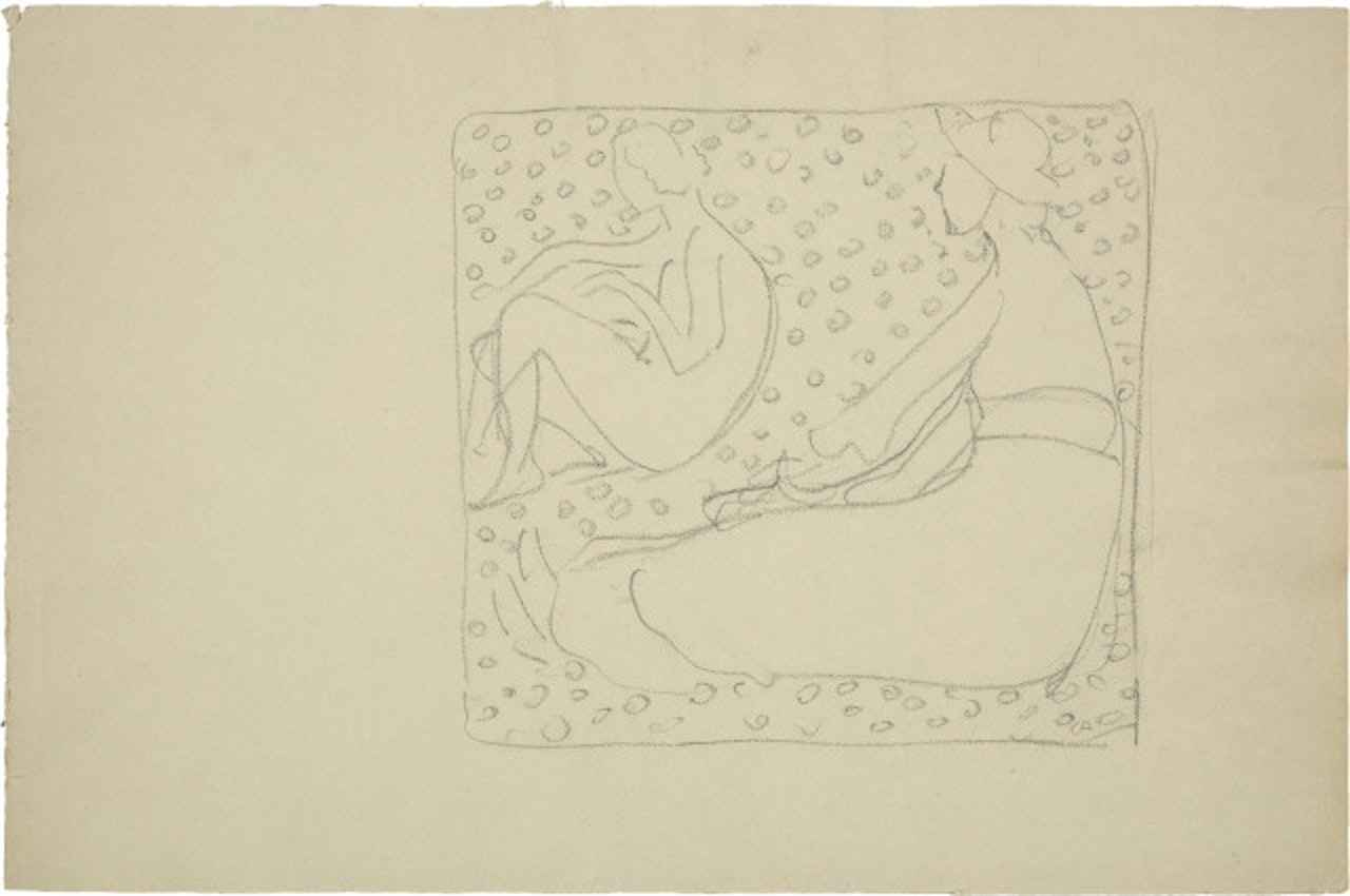 Studie zu "Die gelben Mädchen" by Cuno Amiet