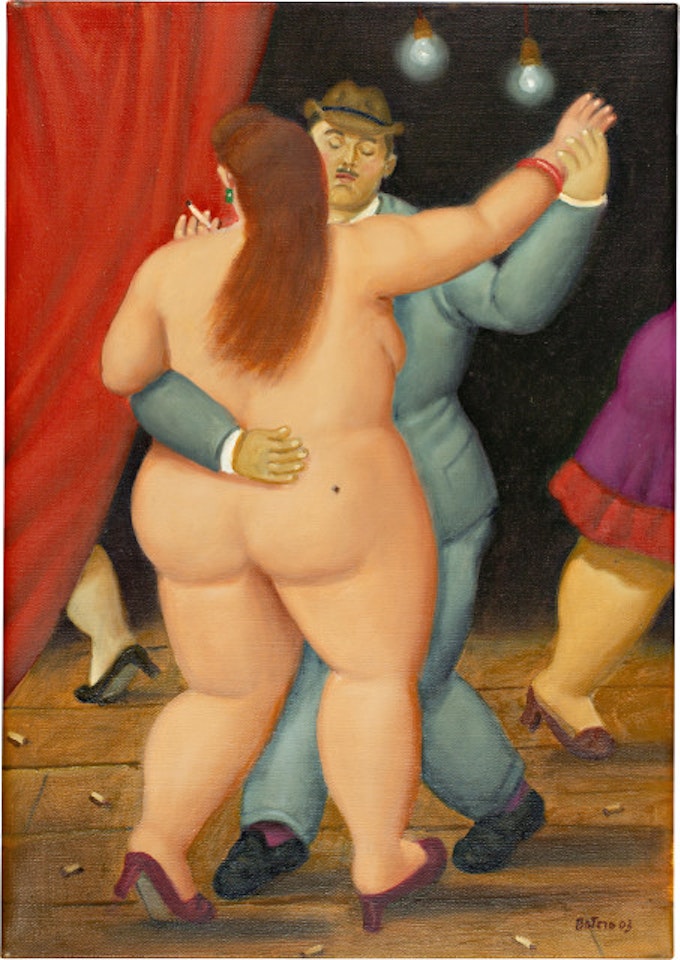 Le tango by Fernando Botero
