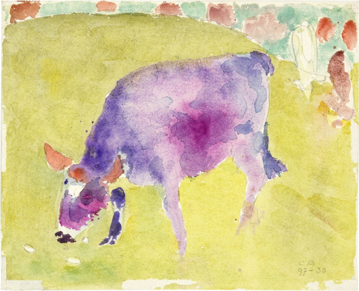 Das violette Kalb by Cuno Amiet