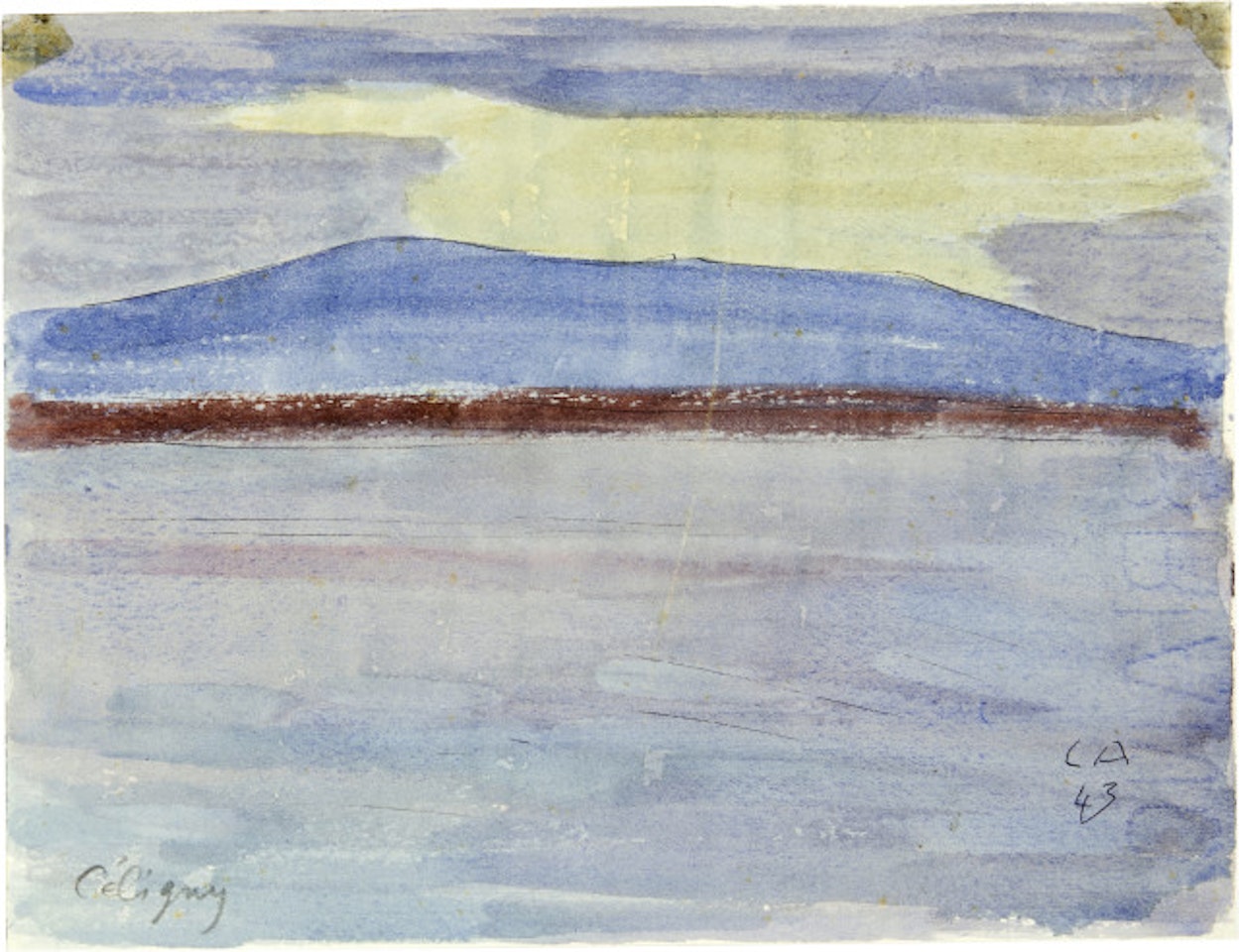 Blick auf den Genfersee bei Céligny by Cuno Amiet