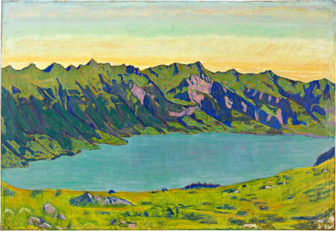 Der Brienzersee von Breitlauenen aus by Ferdinand Hodler