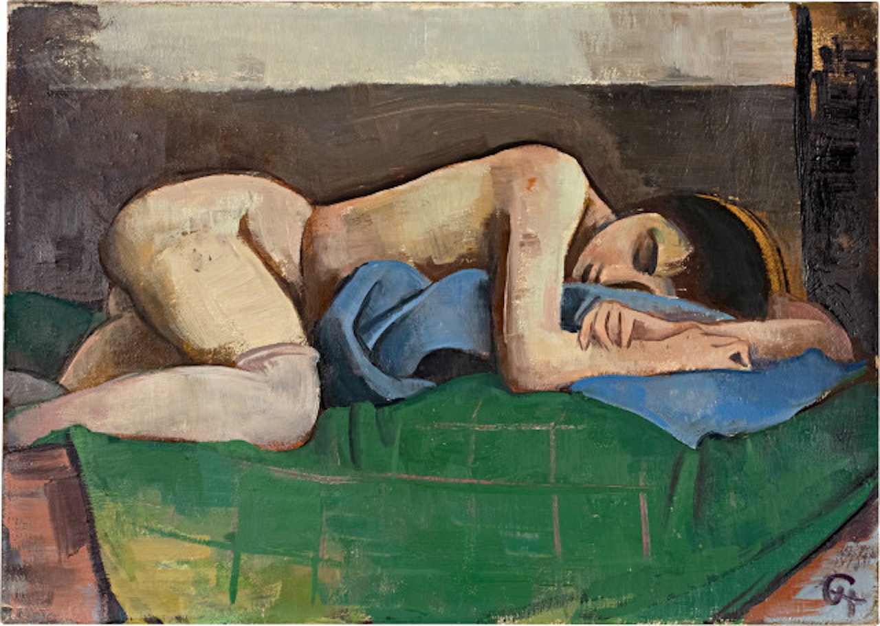 Liegender weiblicher Akt by Karl Hofer