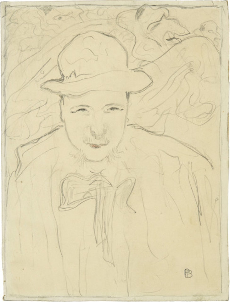 Buste d"homme au bal masqué by Pierre Bonnard