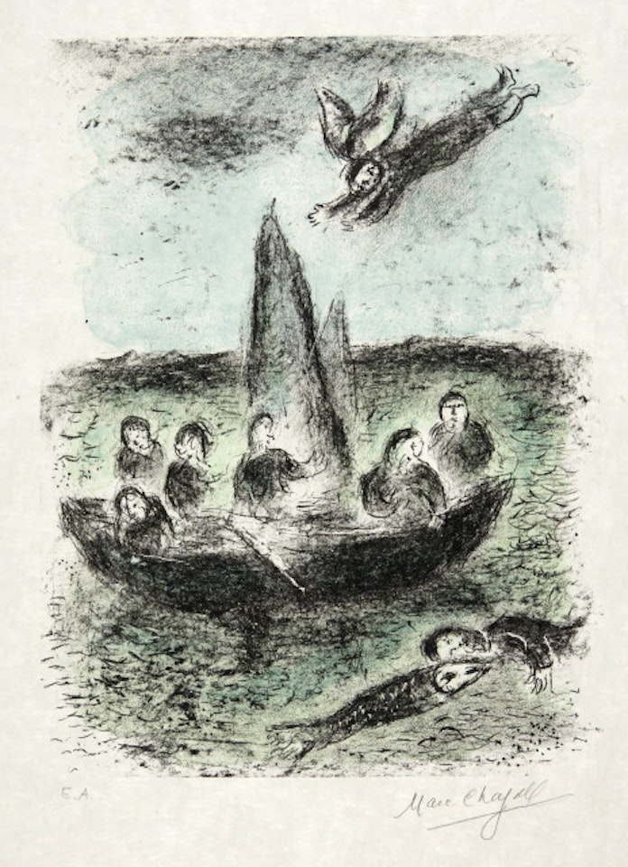 La barque de Jonas by Marc Chagall
