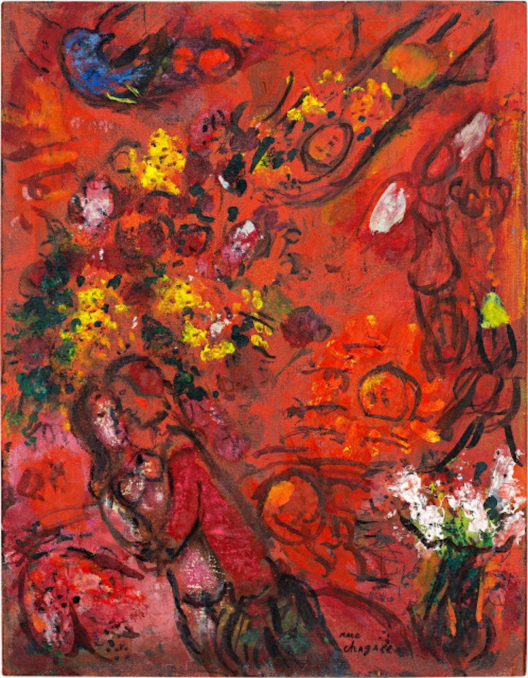 Le cirque rouge, esquisse by Marc Chagall