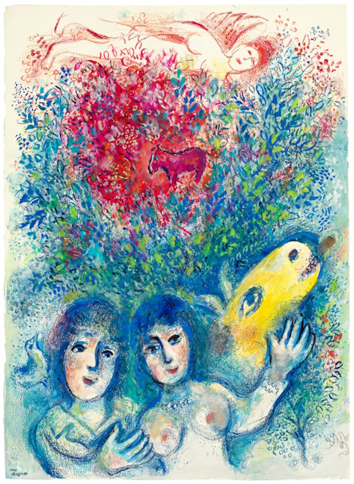 Couple au paradis by Marc Chagall