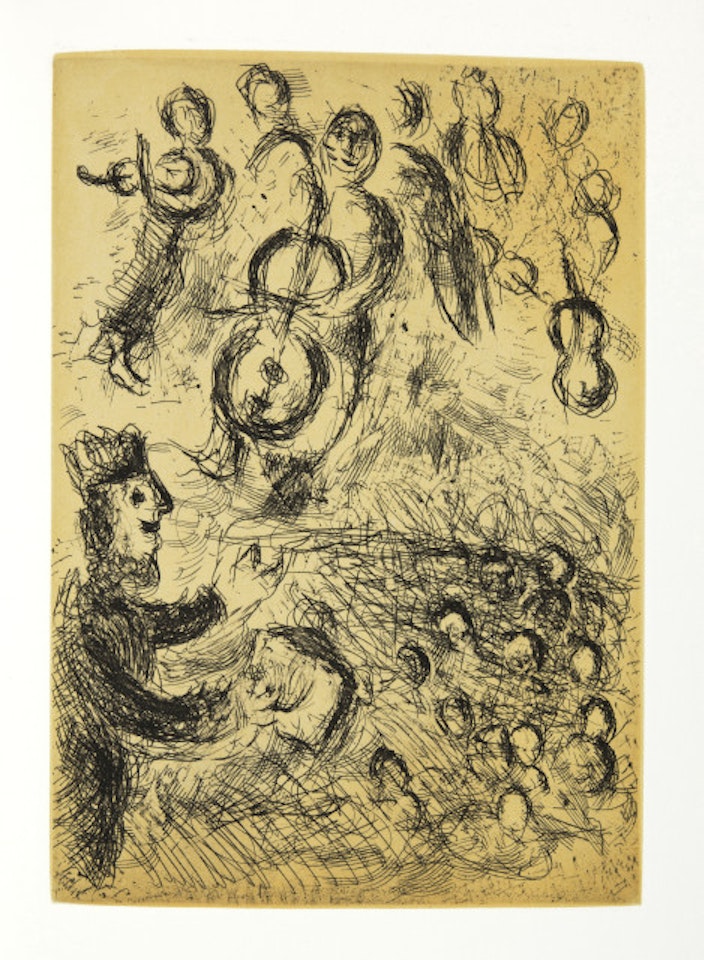 Psaumes de David. Eaux-fortes originales de Marc Chagall by Marc Chagall