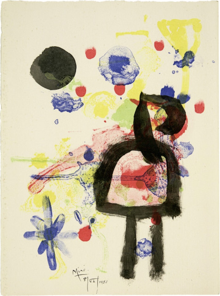 Tristan Tzara. Parler seul. Poème by Joan Miró
