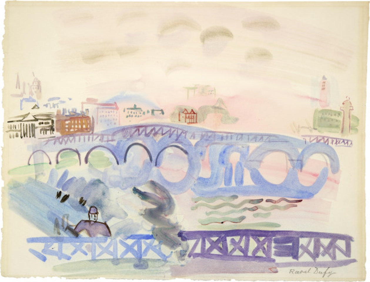 Ponts sur la Tamise by Raoul Dufy