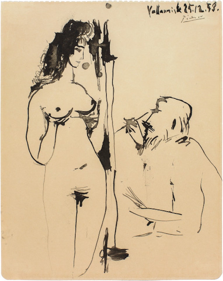 Peintre et modèle by Pablo Picasso