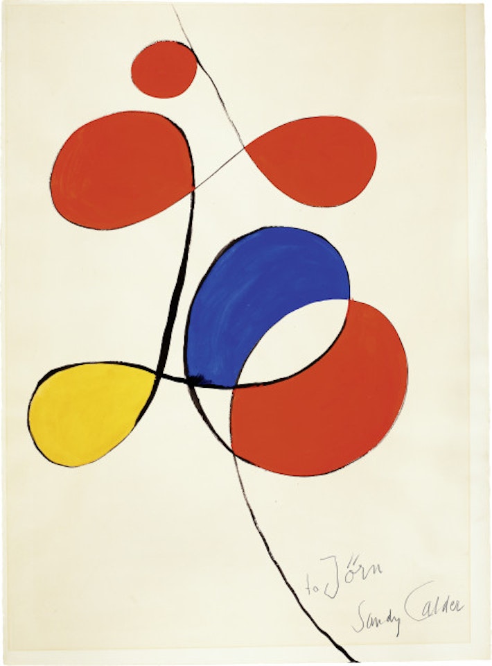  Design for the poster for the exhibition in the Maeght Gallery by Alexander Calder