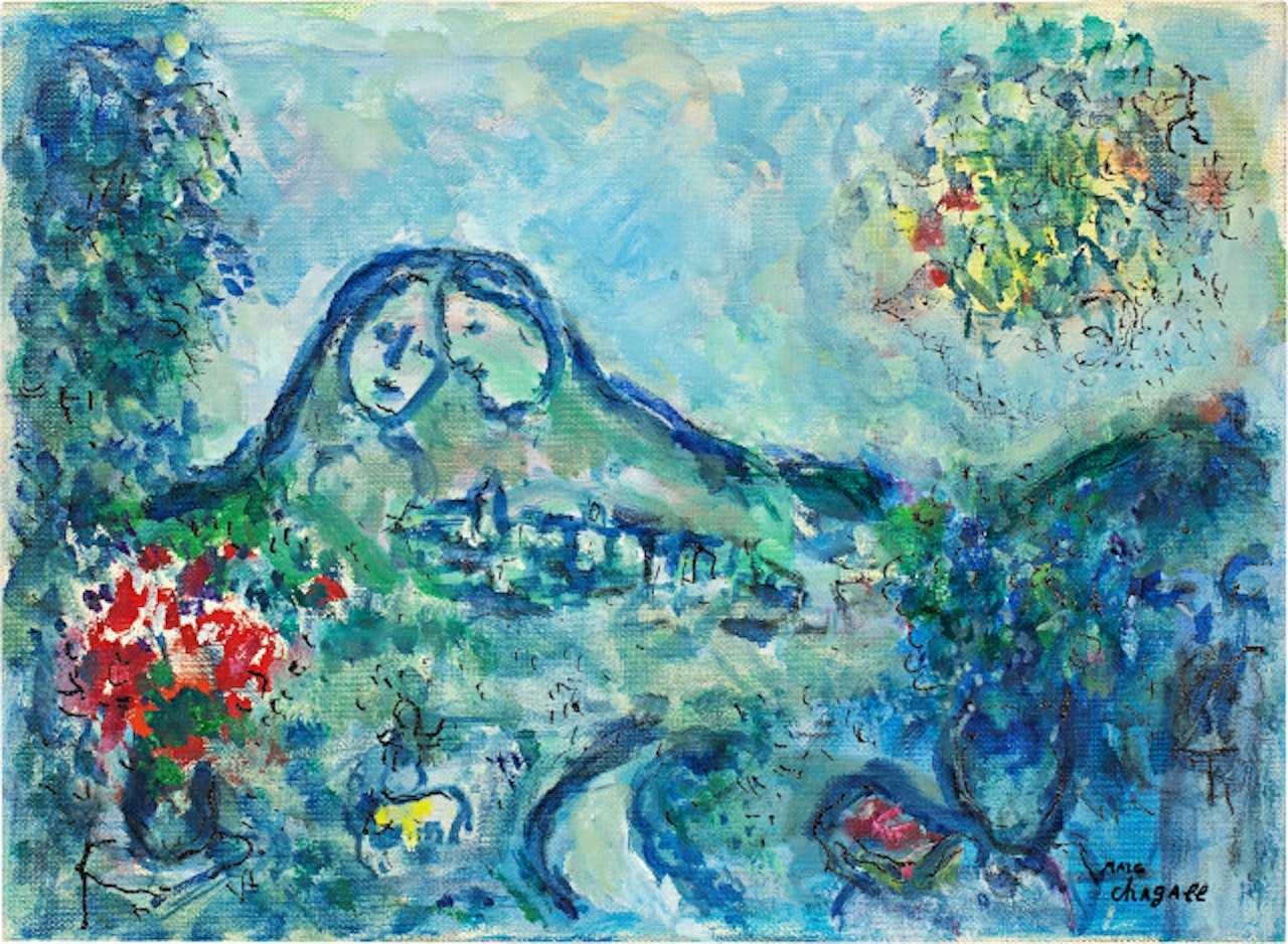 Le Baou de Saint-Jeannet, esquisse by Marc Chagall