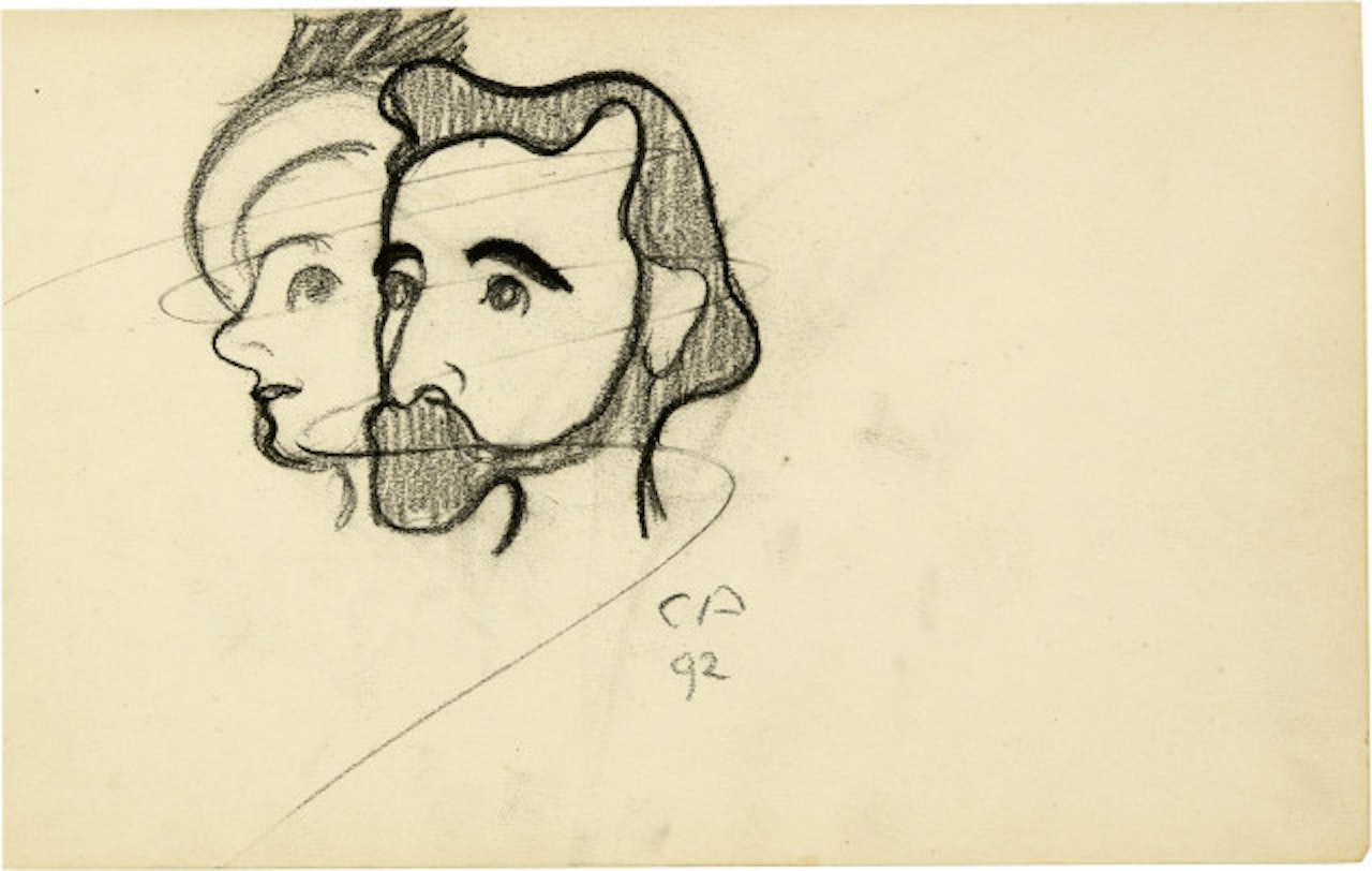 Bildnis von Émile Bernard und seiner Freundin Maria by Cuno Amiet