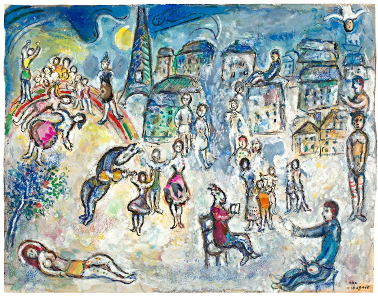 Joie de vivre à Paris by Marc Chagall