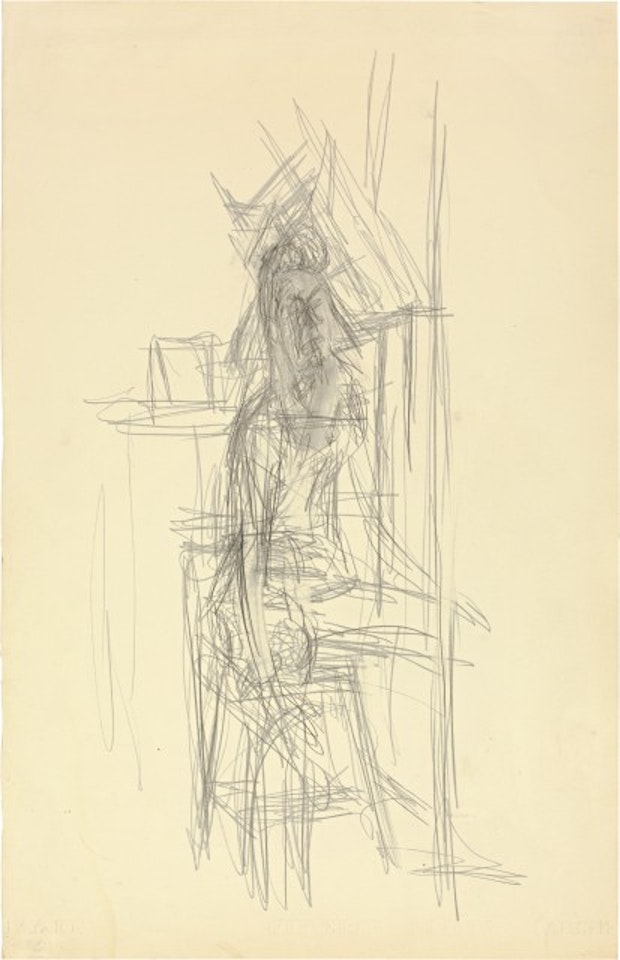 Nu assis by Alberto Giacometti