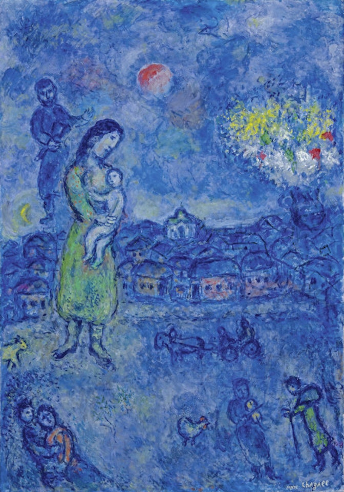 La Fête au village by Marc Chagall