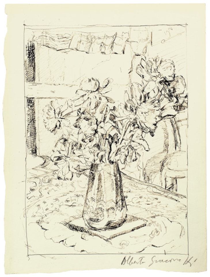 Vase avec fleurs by Alberto Giacometti