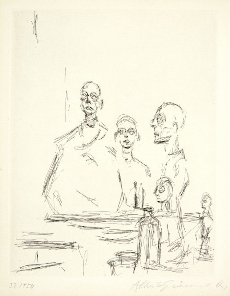 Sculptures dans l"atelier IV by Alberto Giacometti