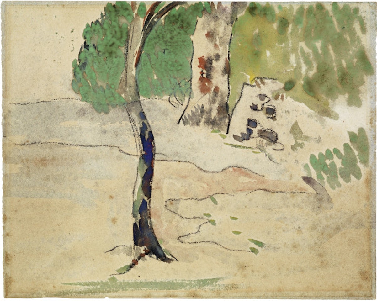 Cours d"eau sous les arbres, Martinique by Paul Gauguin