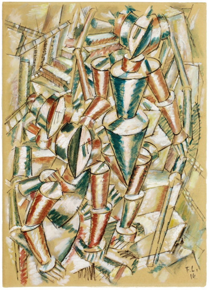 Personnages dans un escalier by Fernand Leger