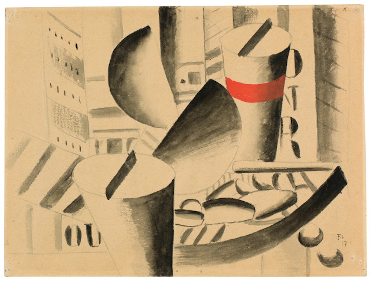 Étude pour "Le Remorqueur" by Fernand Leger