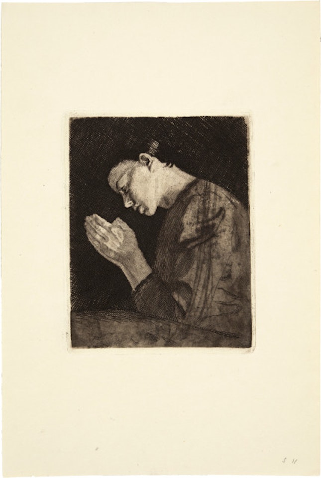 Betendes Mädchen by Kathe Kollwitz