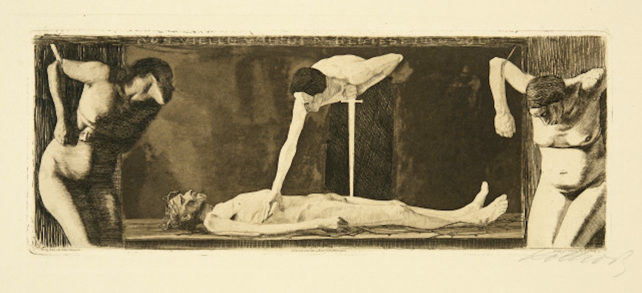 Aus vielen Wunden blutest du, o Volk by Kathe Kollwitz