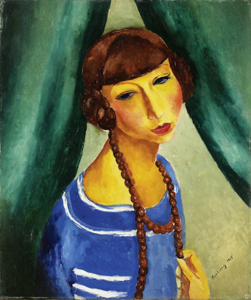 Portrait de Marguerite Gros, soeur de Mme Renée Kisling by Moïse Kisling
