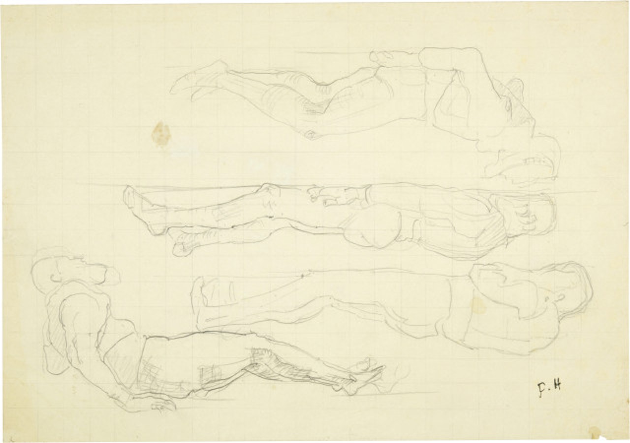 Gefallene und sterbende Krieger by Ferdinand Hodler