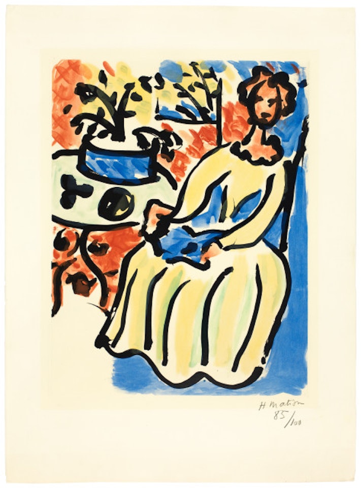 Marie-José en robe jaune by Henri Matisse