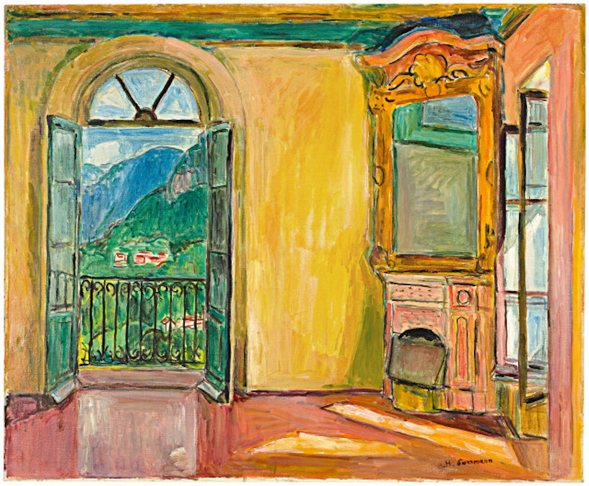 Das Hesse-Zimmer in der Casa Camuzzi by Hans Purrmann