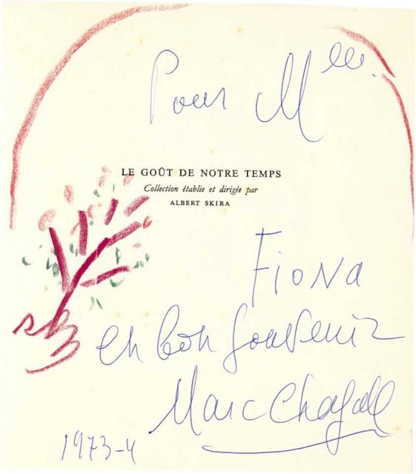 Main et bouquet de fleurs by Marc Chagall