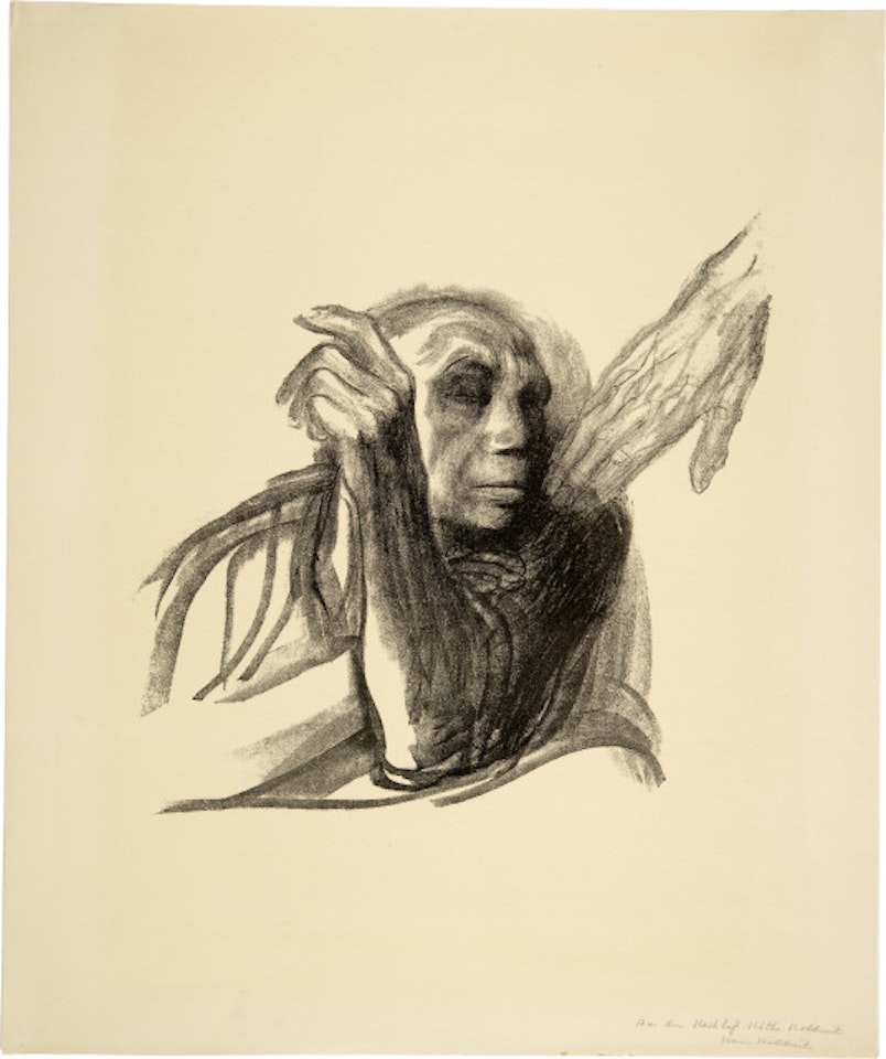 Ruf des Todes; Blatt 8 der Folge "Tod" by Kathe Kollwitz