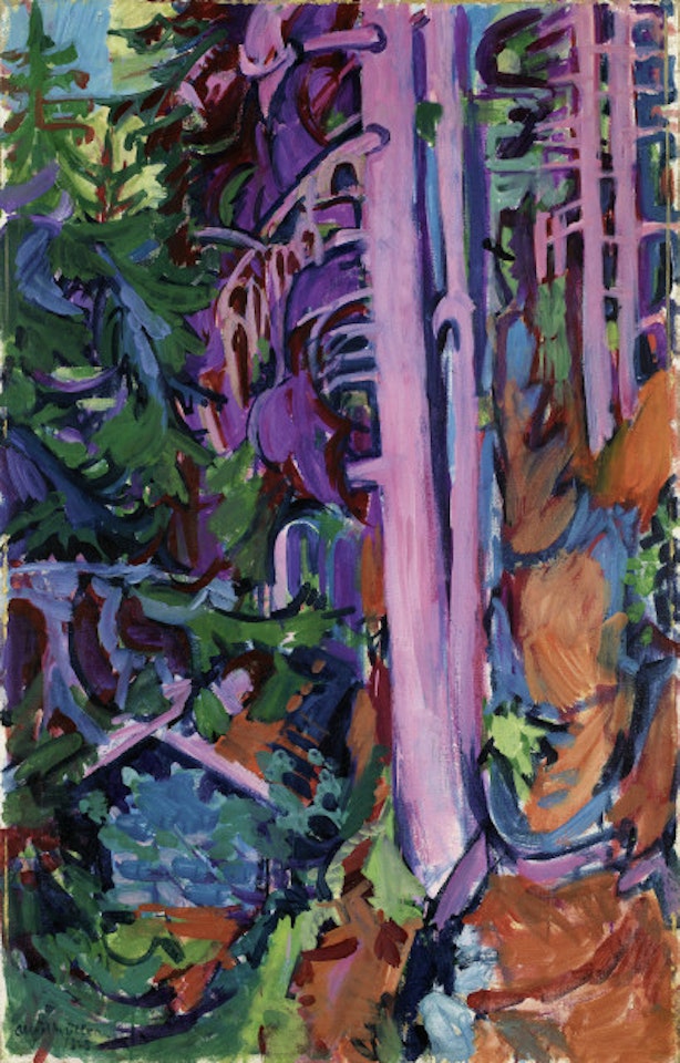 Baum am Bergbach by Albert Müller