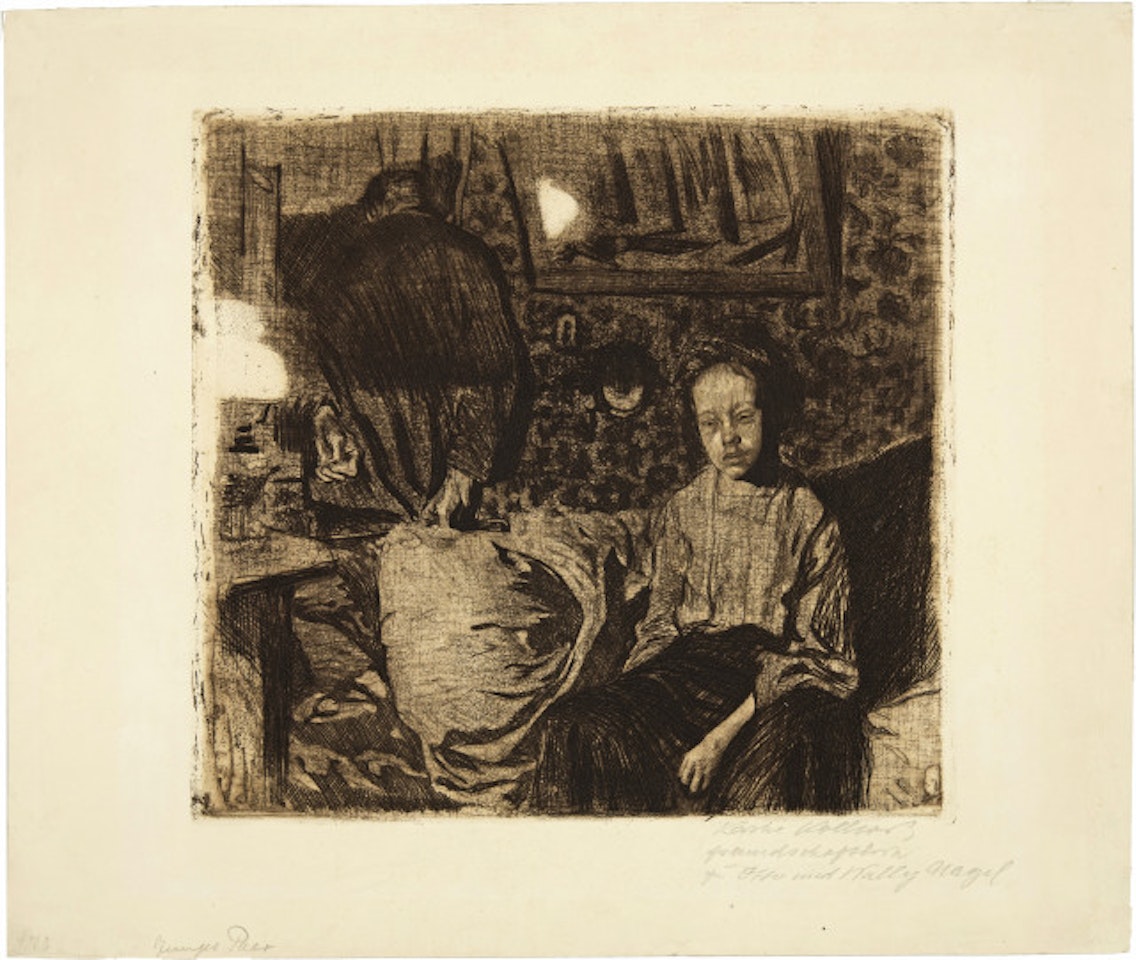 Young couple by Kathe Kollwitz