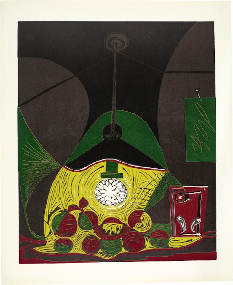  Still life hanging - Still life under the lamp by Pablo Picasso