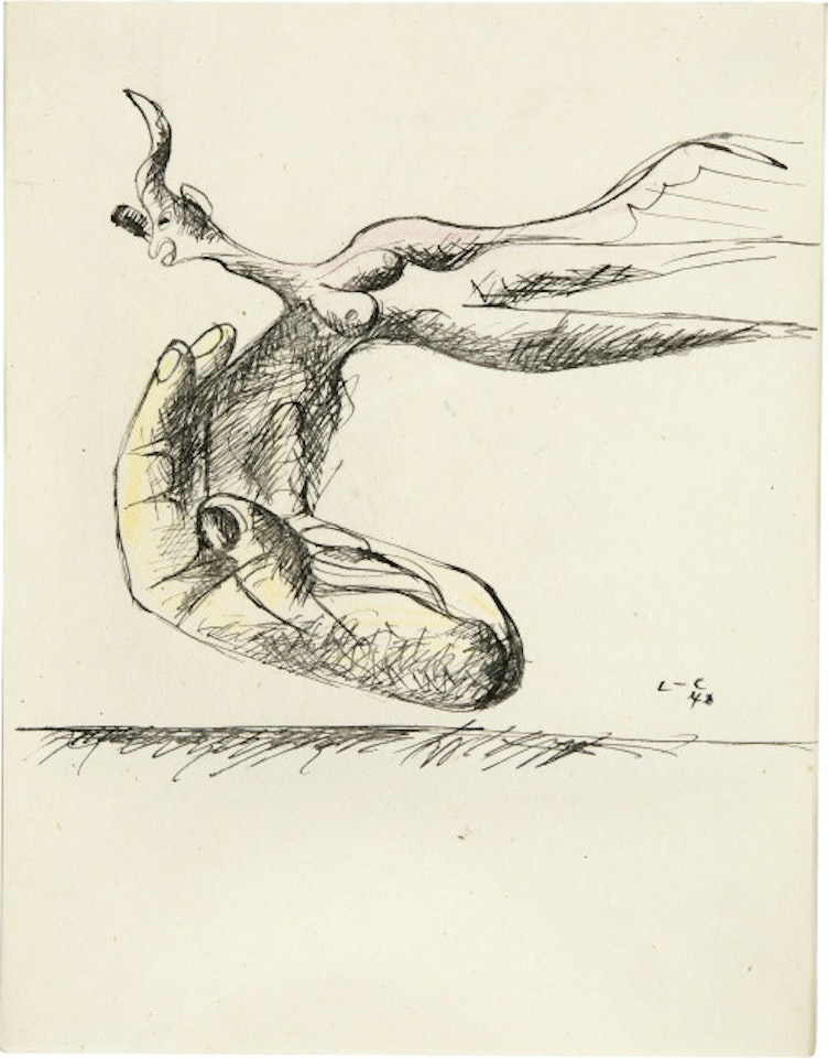 Licorne au corps de femme et main by Le Corbusier
