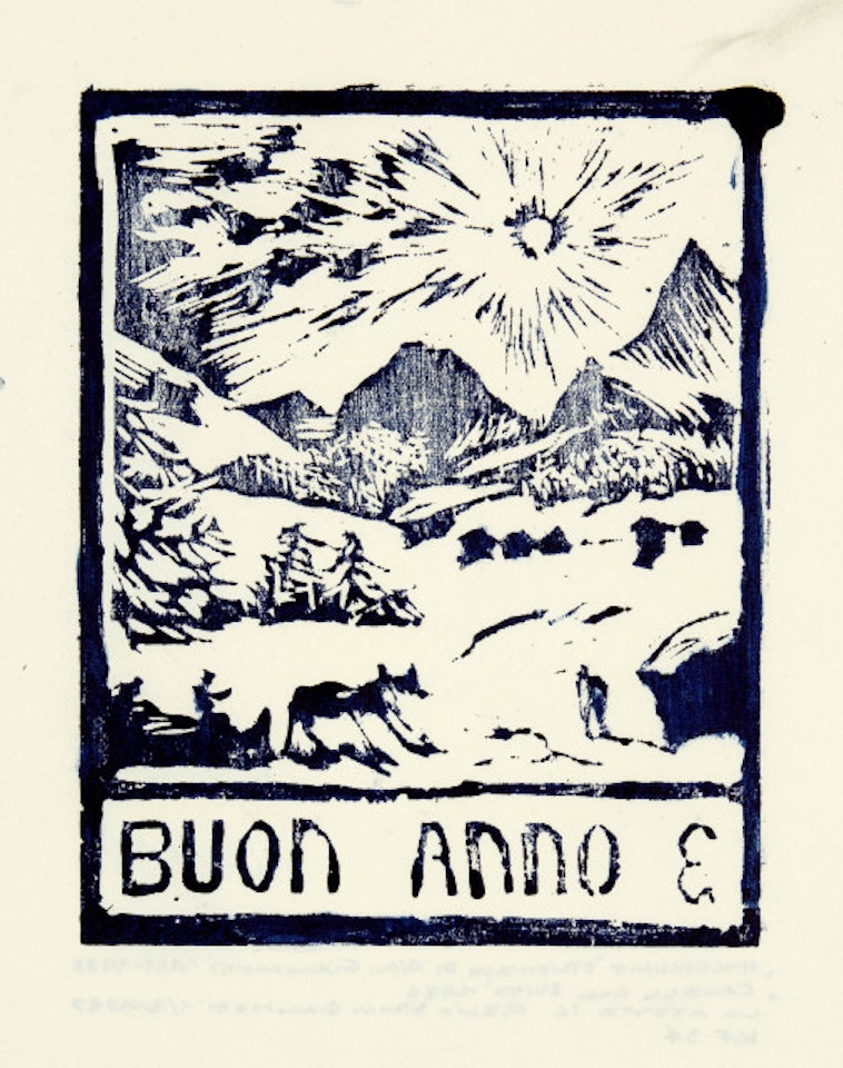Schneelandschaft im Bergell by Giovanni Giacometti