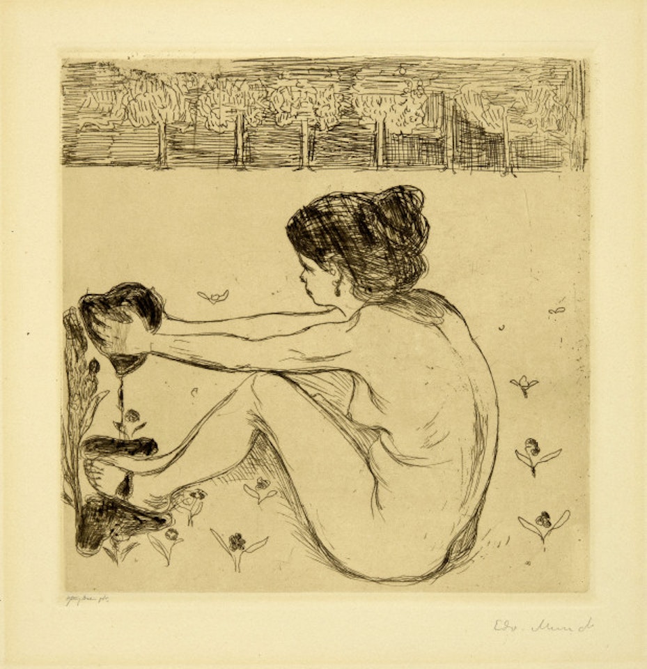 The Woman and the Heart - The Woman and the Heart by Edvard Munch