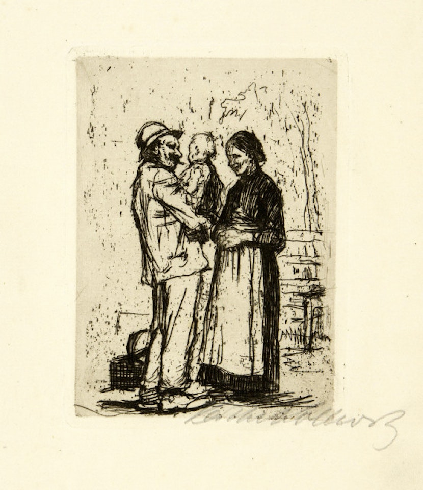 Begrüssung by Kathe Kollwitz