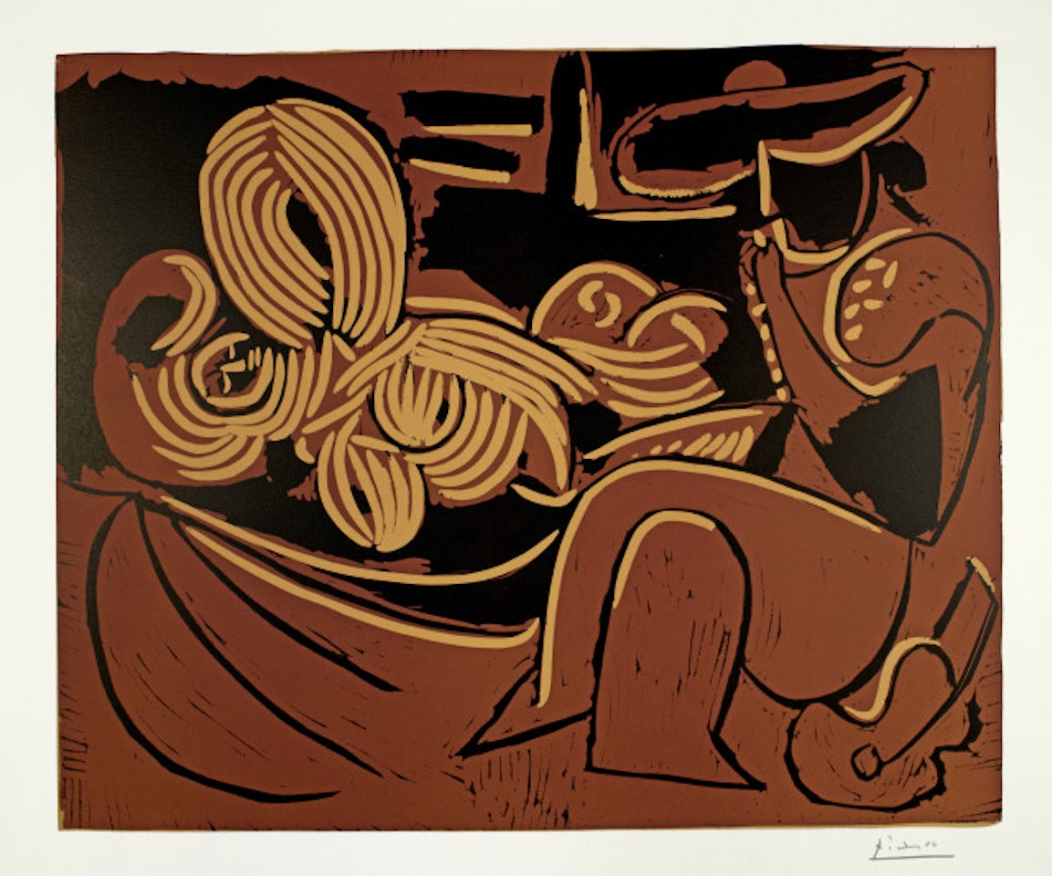  Aubade, with sleeping woman by Pablo Picasso