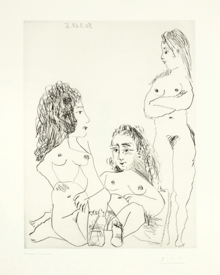  Three women Blatt 14 der Folge "347 engravings" by Pablo Picasso