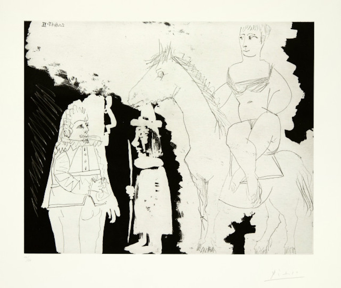  Squire, “man” and “musketeer” Blatt 44 der Folge “347 engravings” by Pablo Picasso